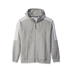 Adidas original full-zip gray hoodie NWT unisex